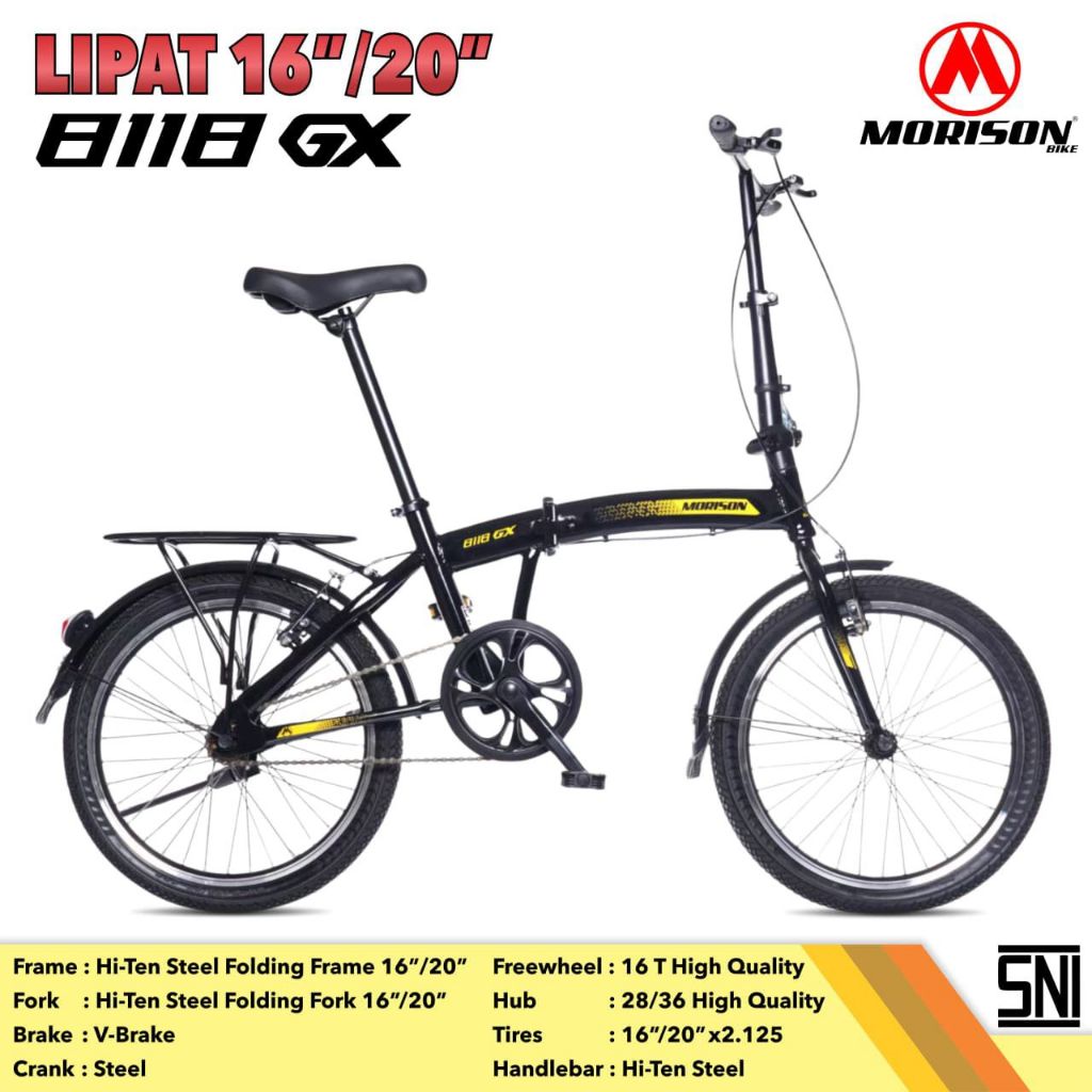 Sepeda Lipat Folding Bike Morison 8118GX