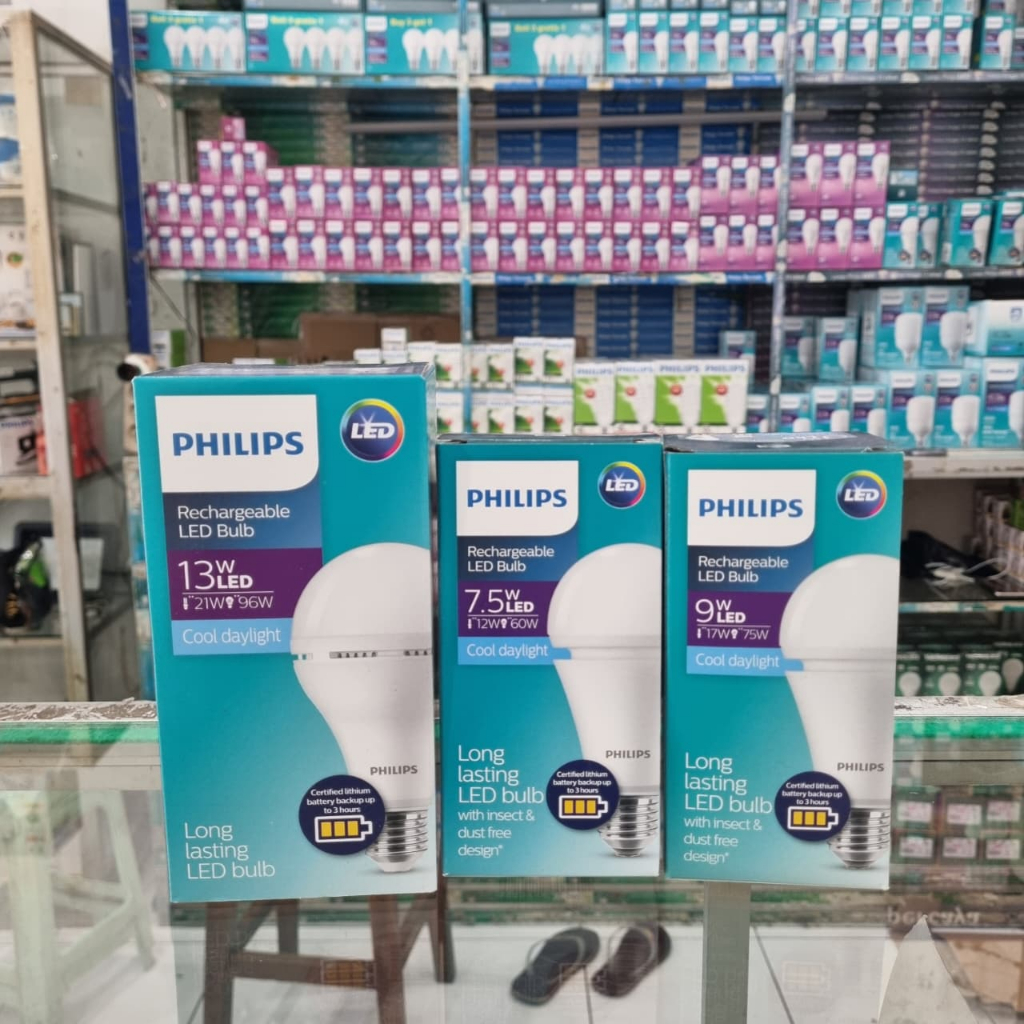 HARGA ECERAN LAMPU EMERGENCY PHILIPS RECHARGEABLE 7.5W/9W/13W / Lampu Emergency Philips