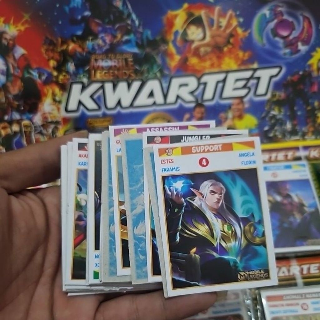 mainan kartu kwartet besar / kuartet / mainan jadul 90 an