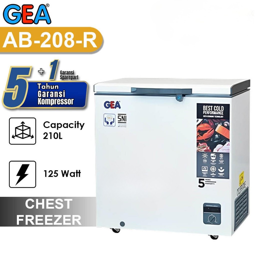CHEST FREEZER BOX GEA 200L AB208R AB 208R (KHUSUS MEDAN)