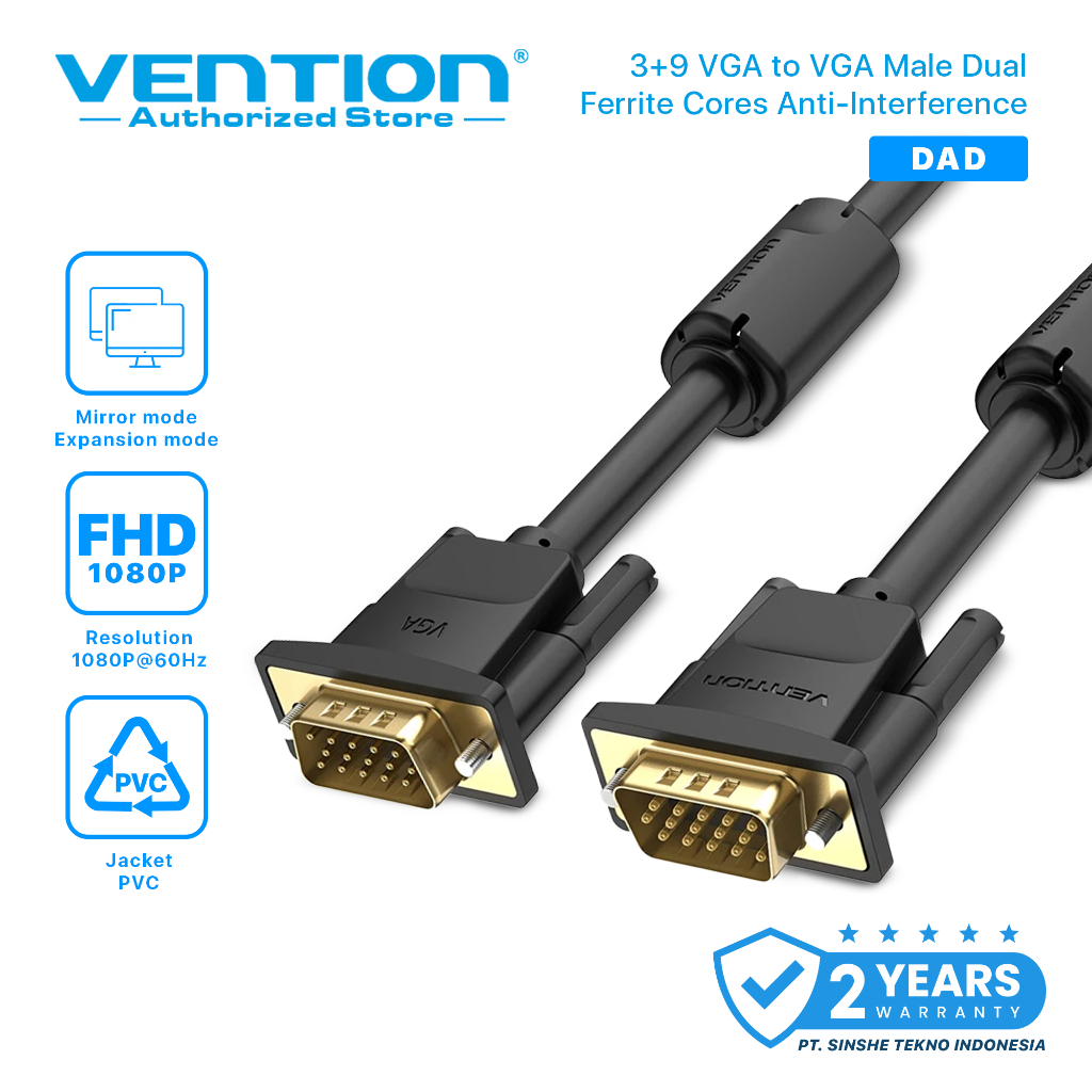 Vention Kabel VGA Male to Male 20 Meter