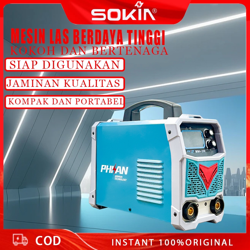 SOKIN Tools Mesin Las Inverter mesin las listrik 450 watt MMA 250A IGBT 450 watt / Mesin las mini / 