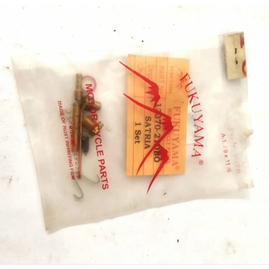 Repair kit carburator, jarum karburator Suzuki Satria lama merk Fukuyama