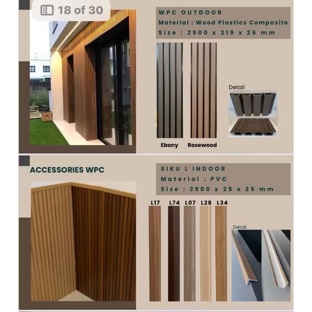 WPC OUTDOOR Nature - WPC KISI KISI - WOOD PANEL OUTDOOR