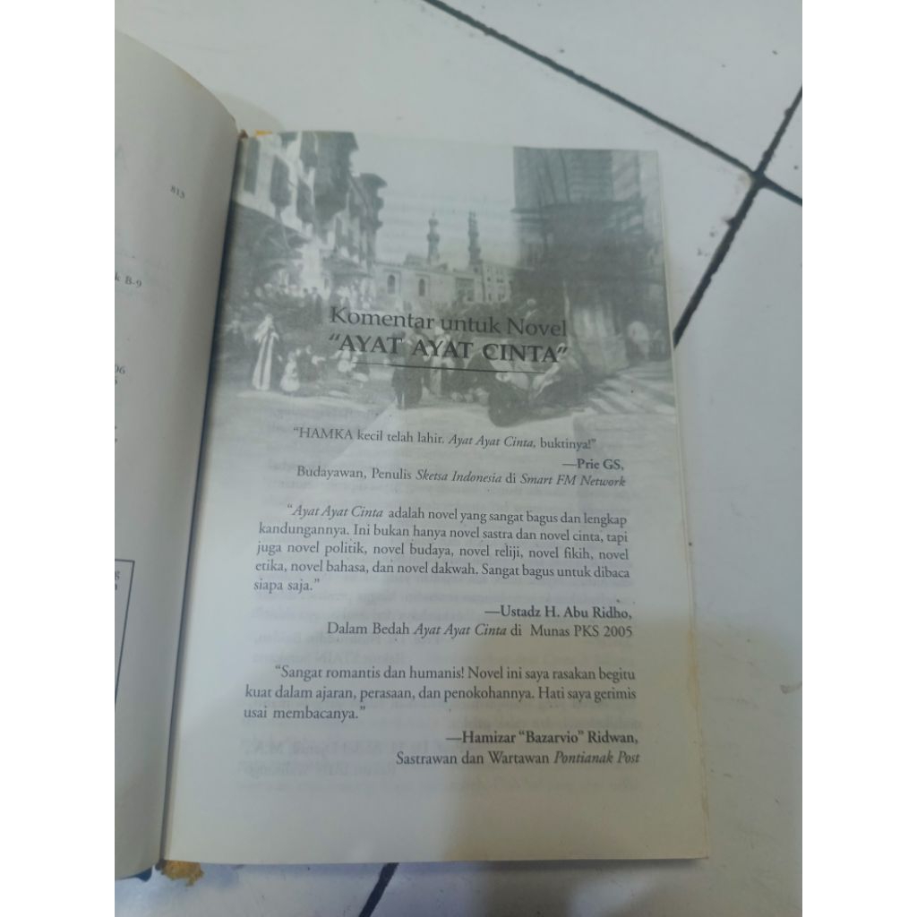 Novel Ayat Ayat Cinta (sebuah novel pembangun jiwa)