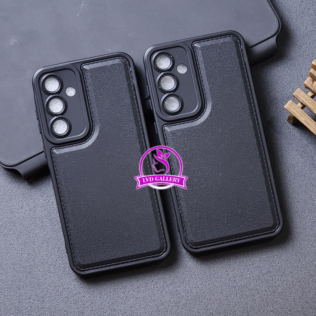 Samsung S24 Samsung S24 FE Samsung S24 Plus Samsung S24 Ultra Case Leather Black SoftCase Samsung S2