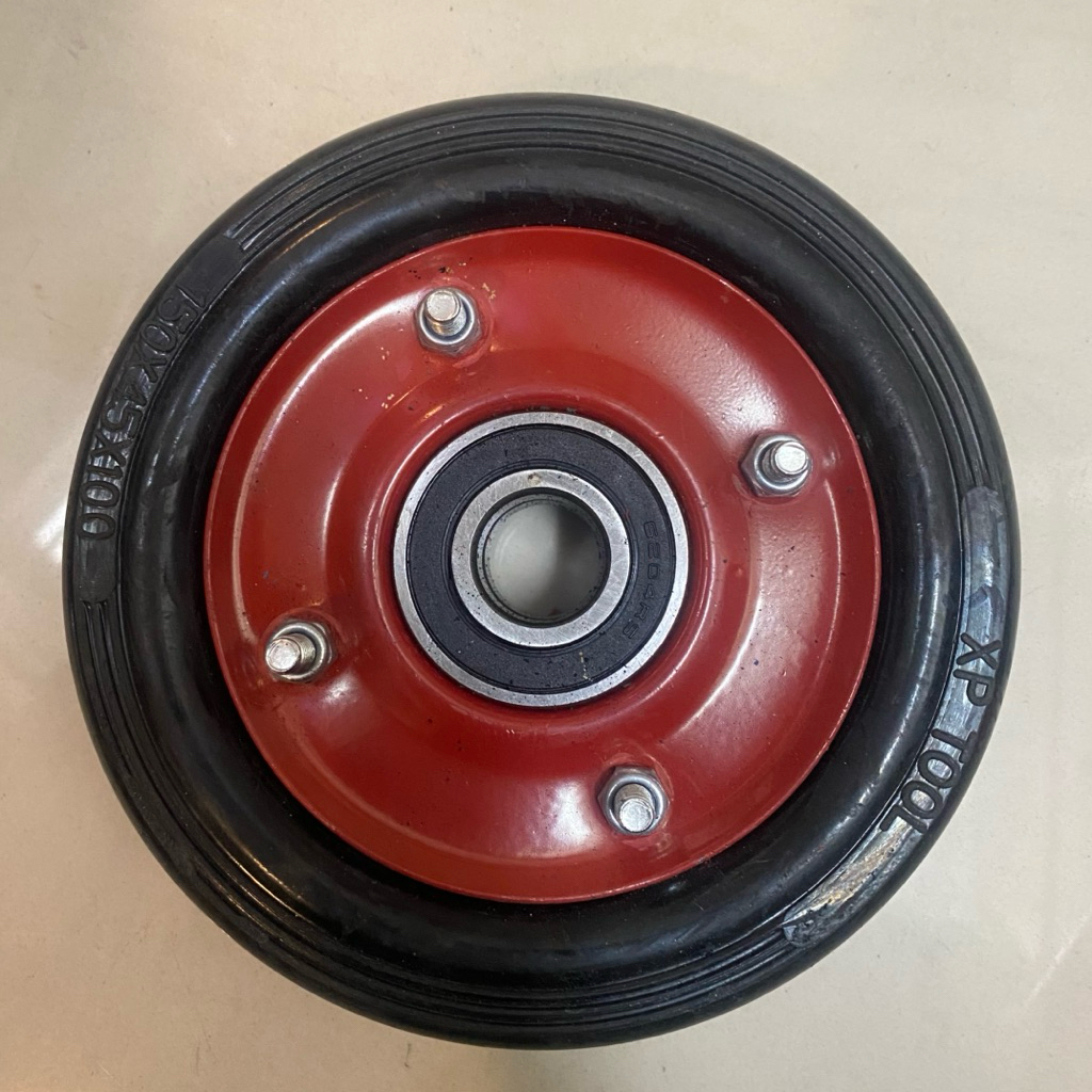 roda lori 10 inch - ban karet troli 10in - roda troly karet