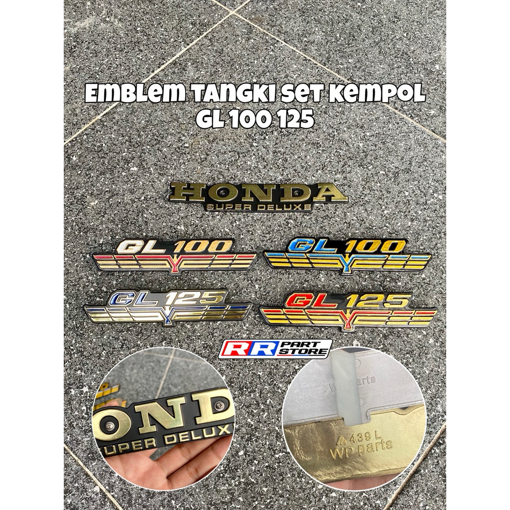 emblem tangki set tepong GL 100 125 garuda WP PART