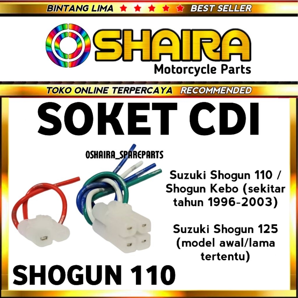 SOKET CDI SHOGUN 110 / SOKET CDI SHOGUN 125 LAMA / SOCKET CDI SUZUKI SHOGUN 110 / SOCKET CDI SUZUKI 