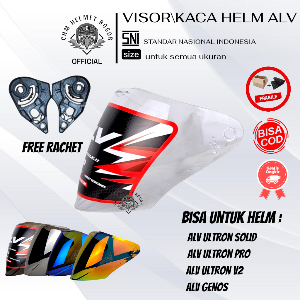VISORKACA HELM ALV ULTRON | ALV V2 |ALV ULTRON PRO | ALV GENOS