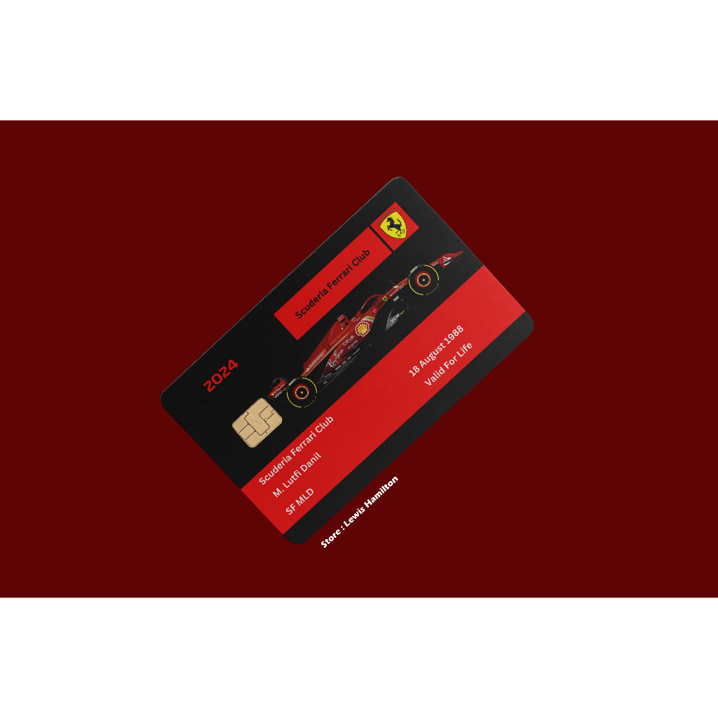 Custom Kartu Ferrari F1 Formula One Gen 2 Flazz BCA Emoney Mandiri