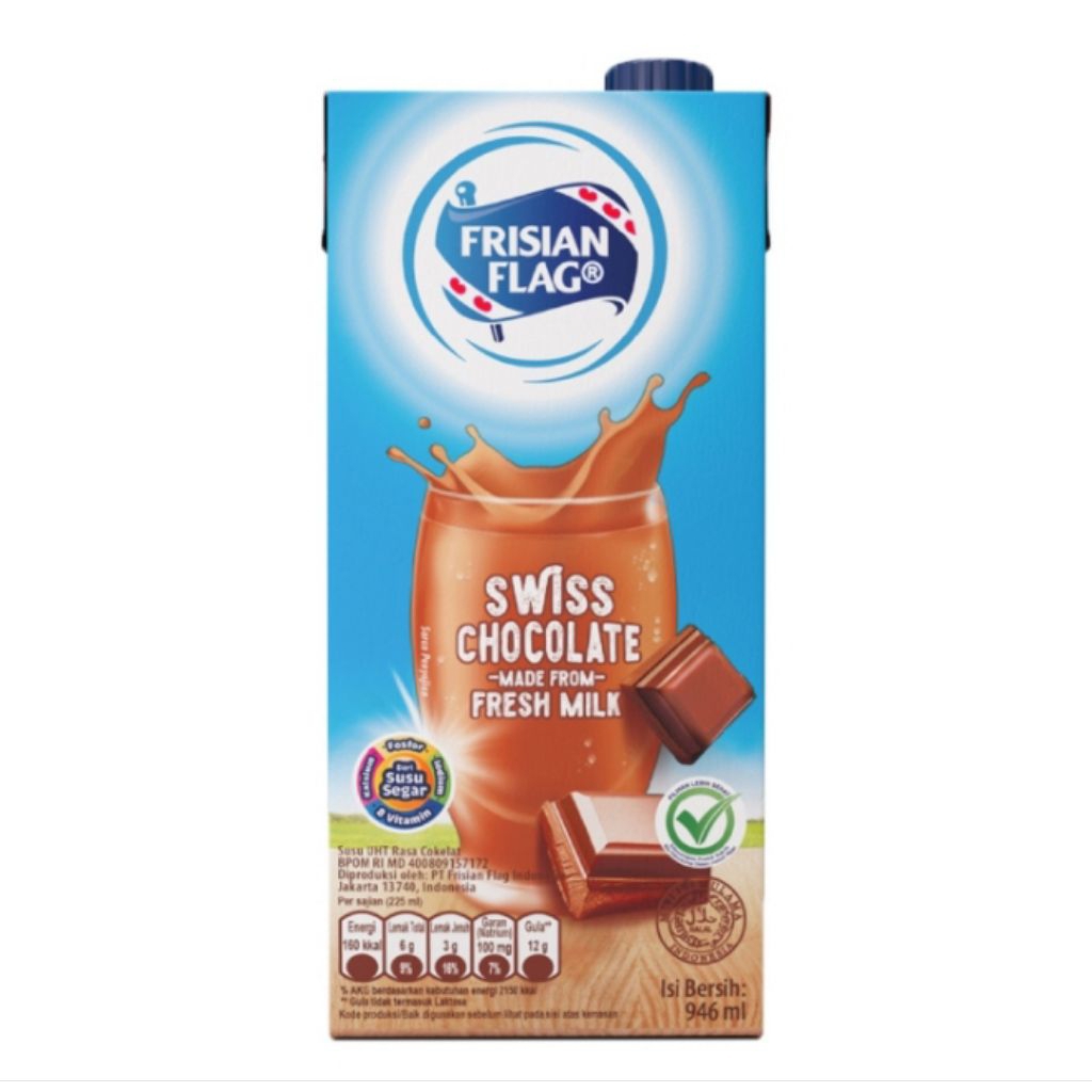 Frisian Flag Susu UHT Cokelat Kotak 946 ml