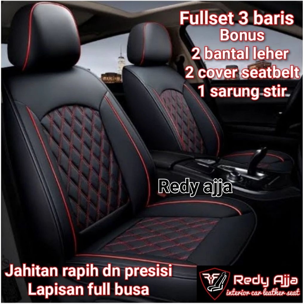 SARUNG JOK MOBIL BHN MBTECH ORIGINAL 3 BARIS FULL