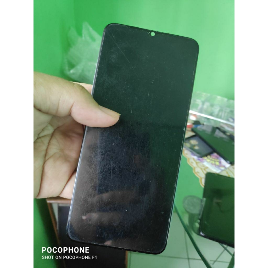 LCD REALME C15 / C12 copotan (BAHAN)