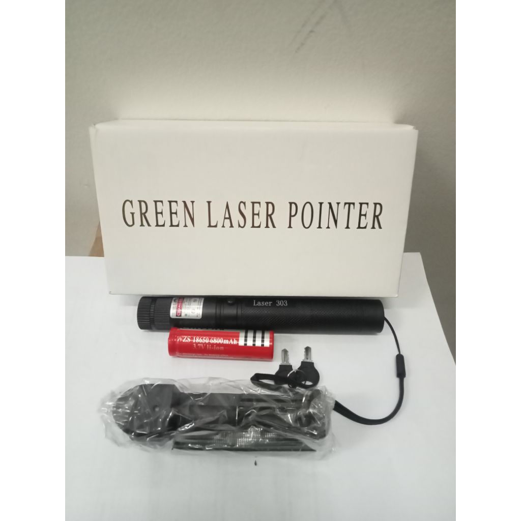 LAMPU SENTER GREEN LASER POINTER POLICE  HIJAU ORIGINAL