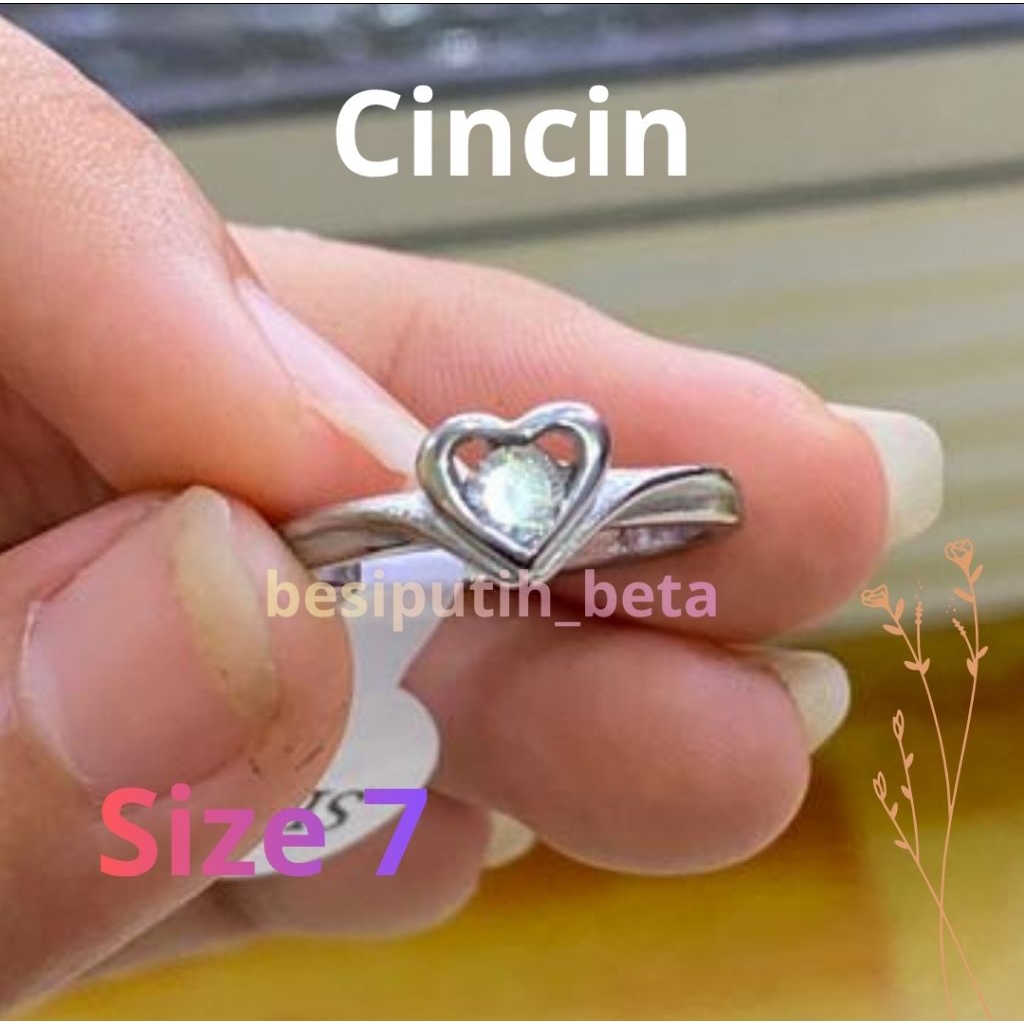 cincin besi putih ambon/besi putih asli