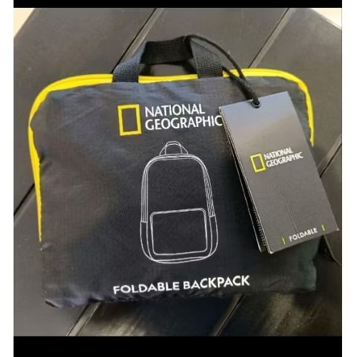tas Foldable bag Natgeo national geographic original new baru tag bs jadi ransel dilipat