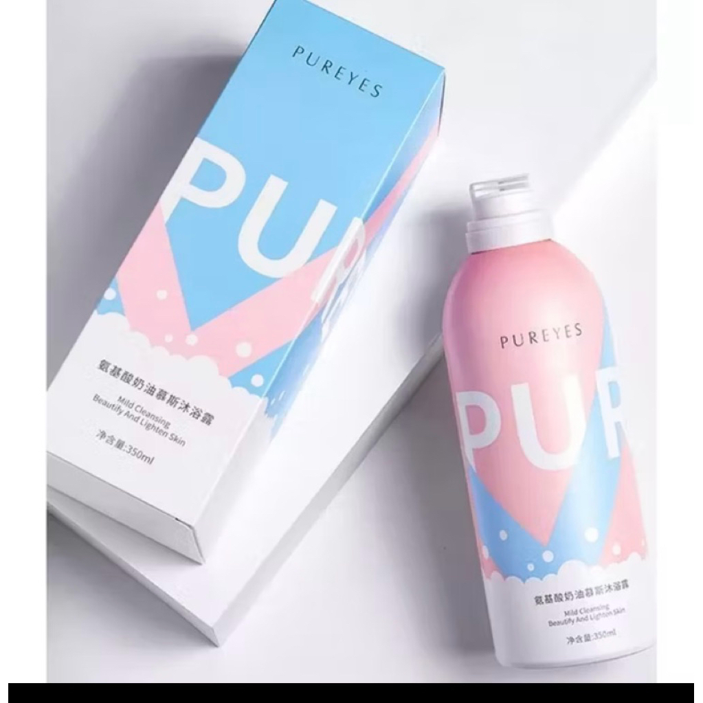 Pureyes Shower Gel Foam Sabun Mandi Pemutih kulit Badan