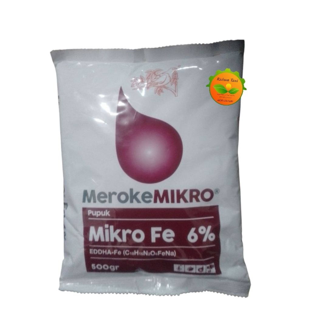Pupuk Meroke Mikro FE 6% EDDHA-FE 500gram