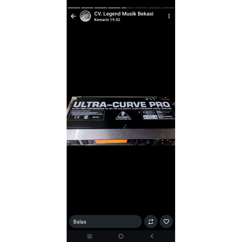 Ultra curve Pro DEQ2496