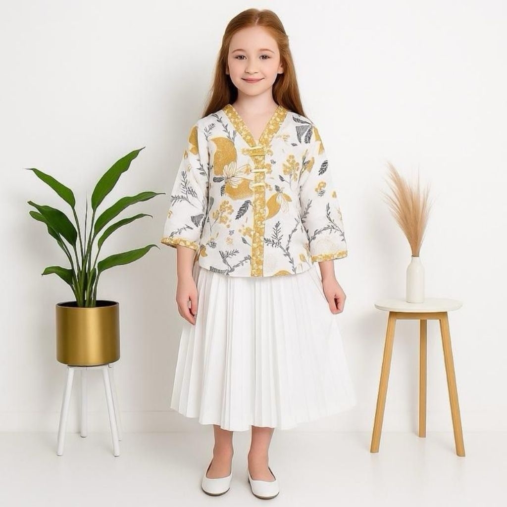 Novia - Batik Kids Atasan Batik Anak Perempuan 5-12 Tahun