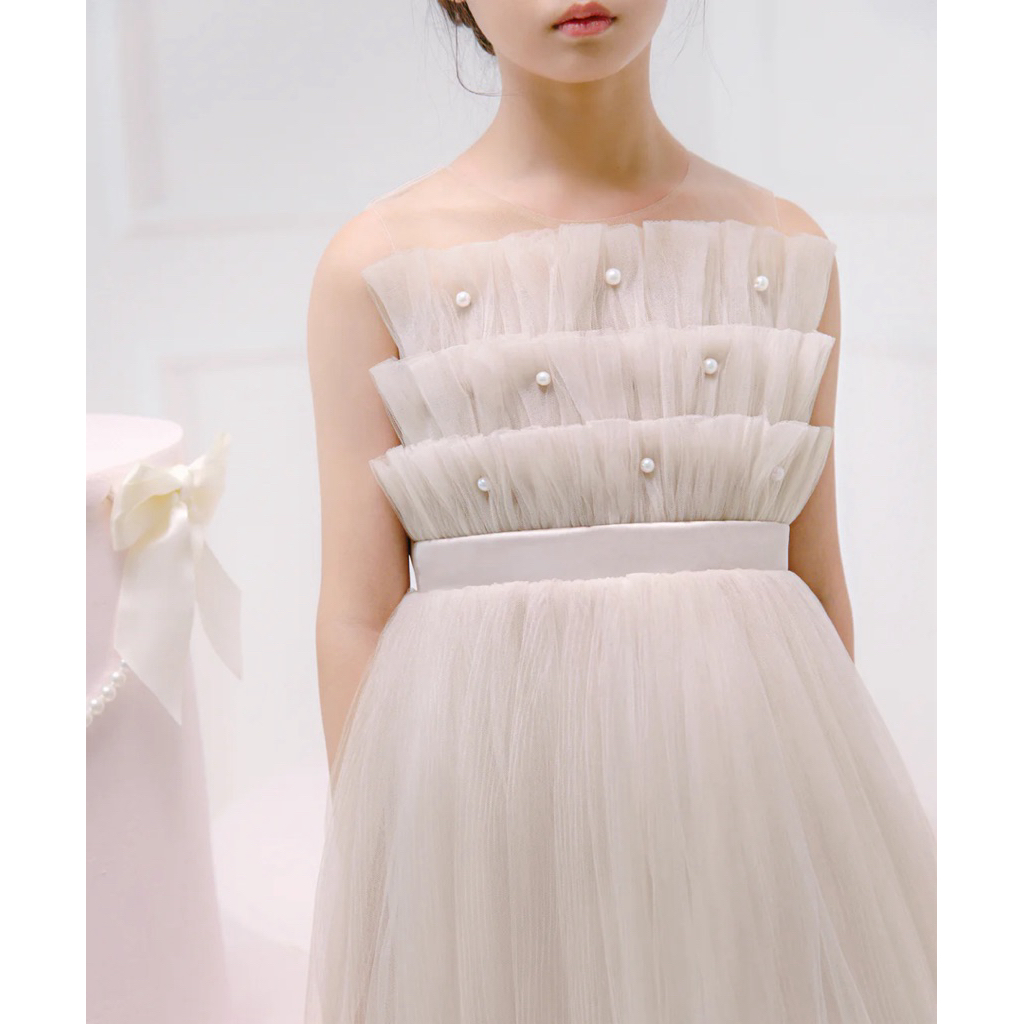 Preloved Poppuri Adelaide Dress in Nude (size 1)