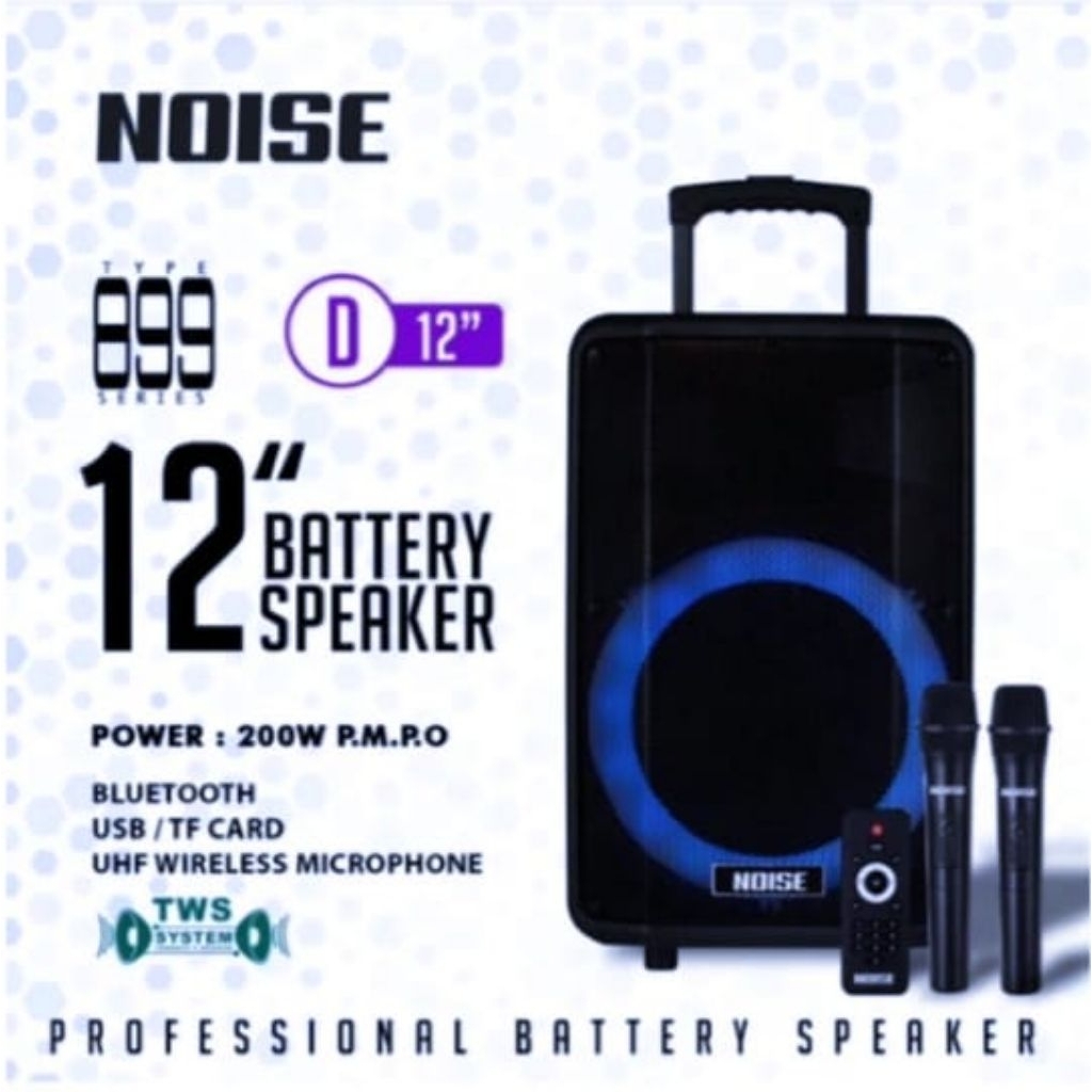 SPEAKER NOISE 899D12 ",NOISE 899 D 15",NOISE 899 B12",NOISE 899 B15" SUDAH ADA 2 MICROPHONE WIRELESS