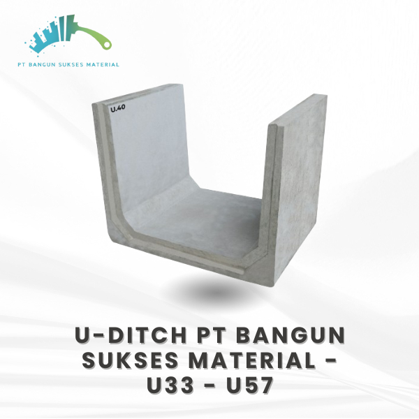 Uditch & Cover Uditch Beton Precast Berbagai Ukuran | U Ditch Drainase 40x40 60x80 80x100