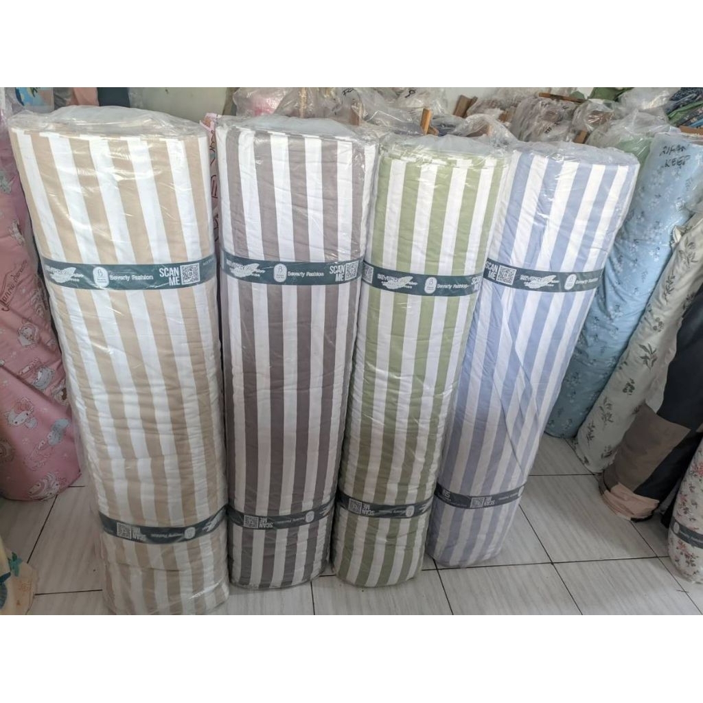 Kain Katun CVC Premium Meteran ll Lebar 250cm Adem & Lembut ll Bahan Sprei Beverly ll Motif Ibiza