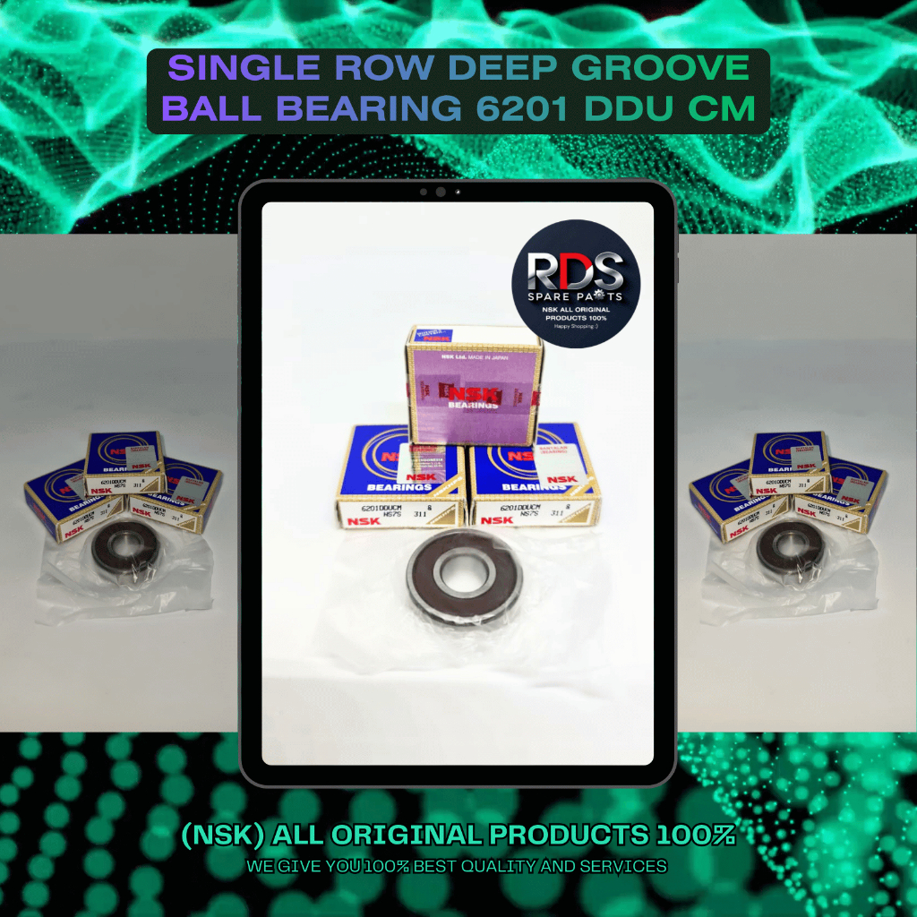 BEARING 6201 2RS NSK ORIGINAL JAPAN 6201 DDU 6201 LLU