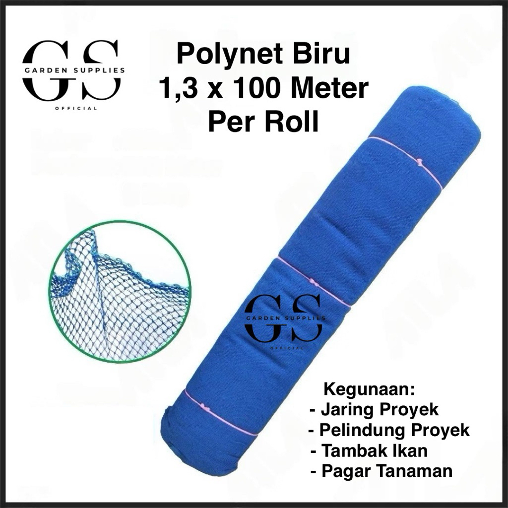Waring Polynet TEBAL 1,3 M x 100 Meter Per Roll / Jaring Ayam / Keramba Ikan / Jaring Tambak