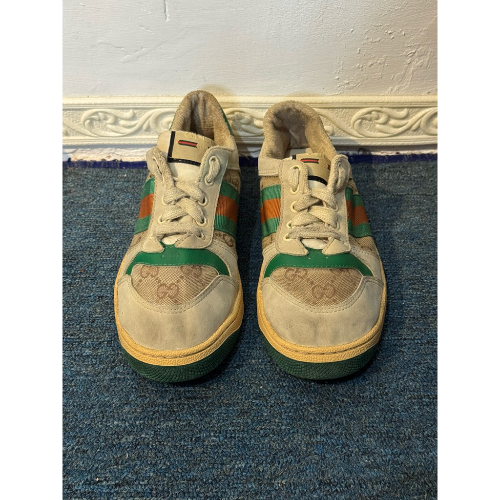 sepatu kets pria Gucci Screener GG canvas original