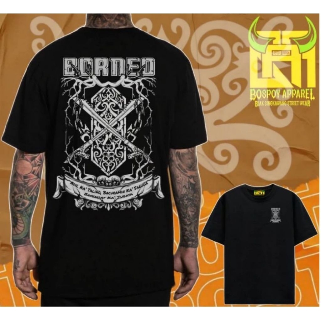 Kaos Borneo Kaos Distro Unisex