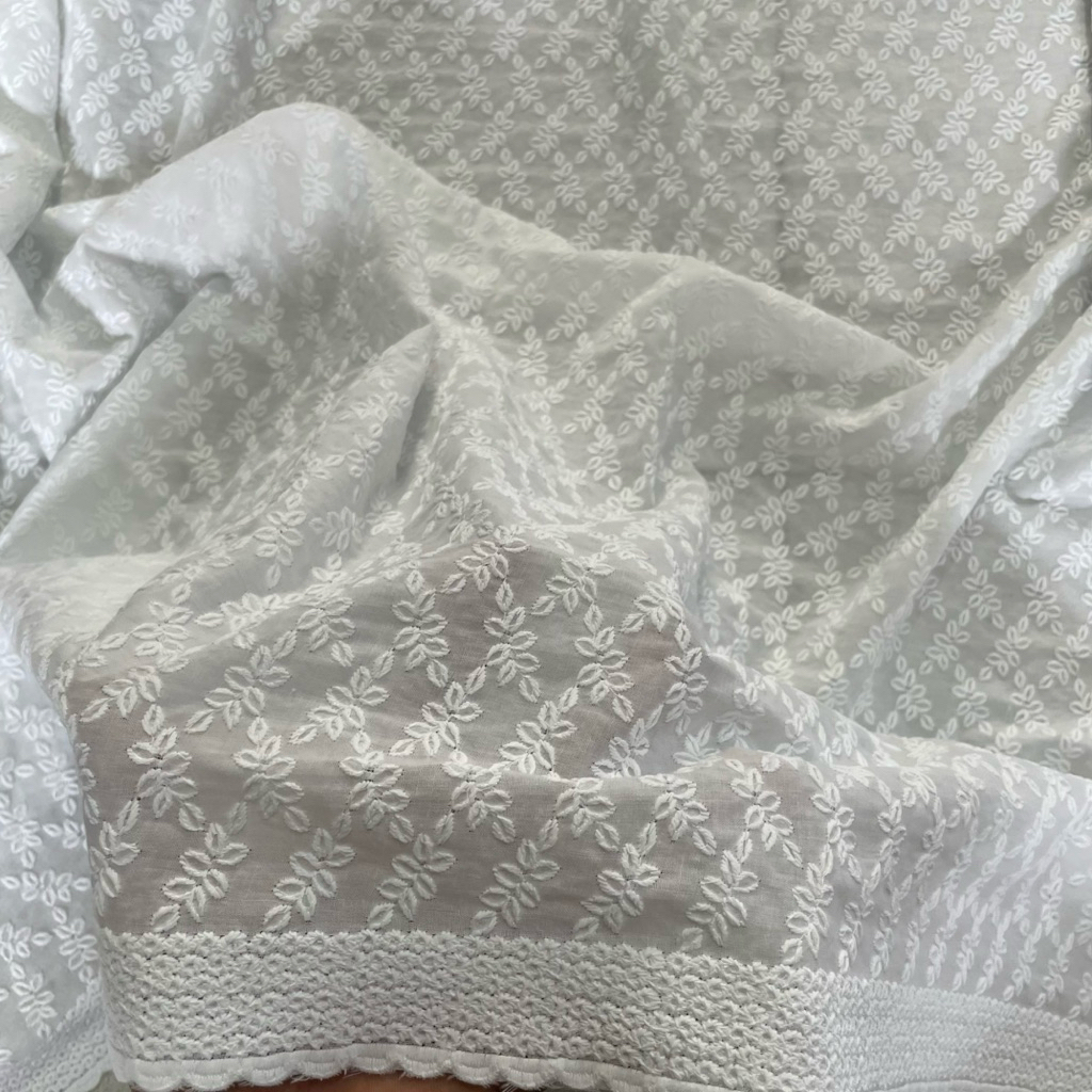 (COD)kain katun bordir cantik/kain bordir/kain cotton bordir