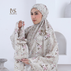 Mukena Traveling Mukena Dewasa Resleting Motif Terbaru Tas Mini Pouch