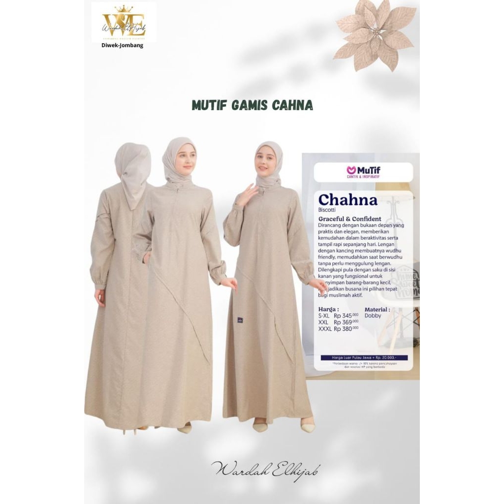 GAMIS MUTIF CAHNA BISCOTTI 2026