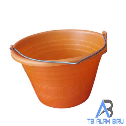 Ember Cor Plastik Biru Besar/Kecil Oranye