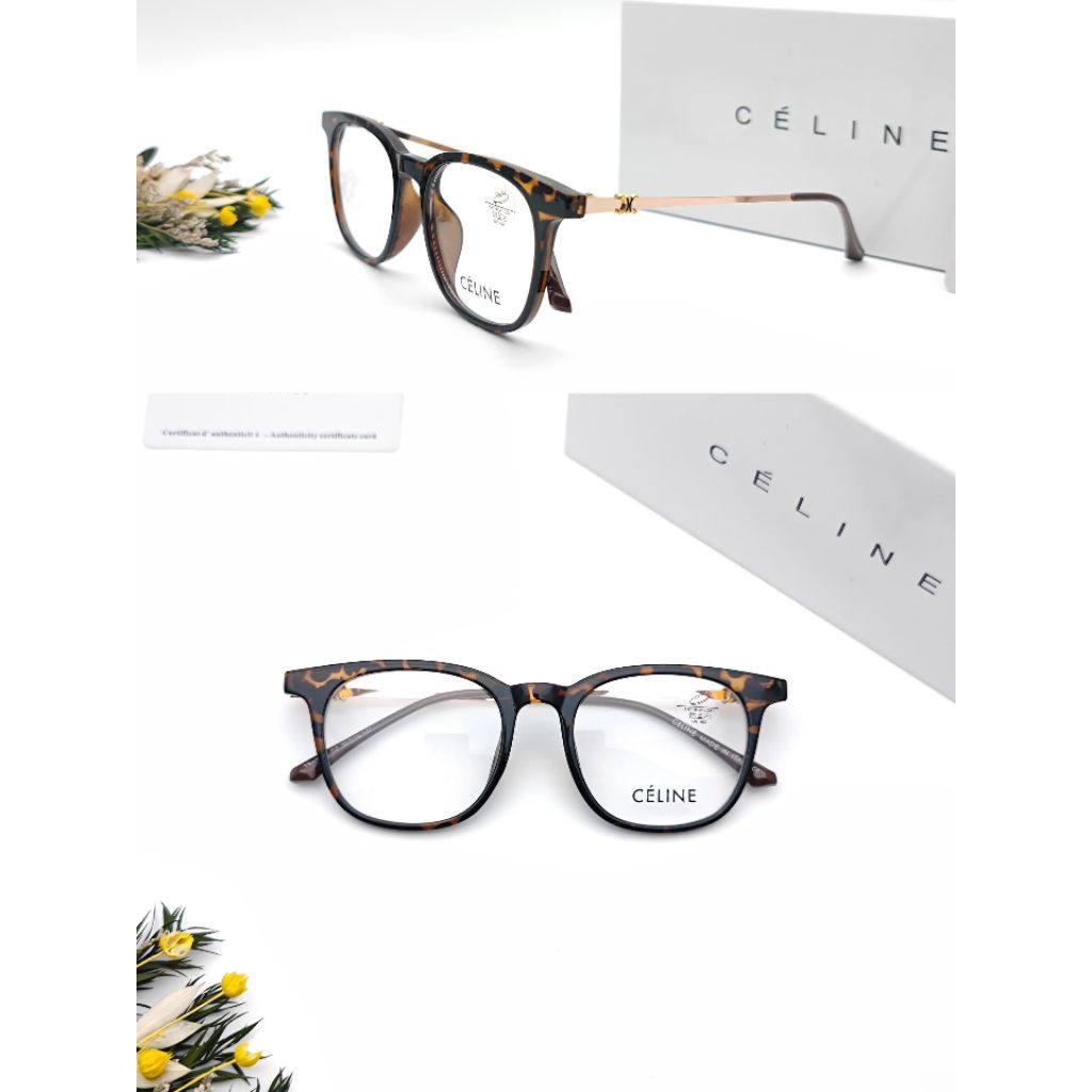 Kacamata bening Celine frame kotak