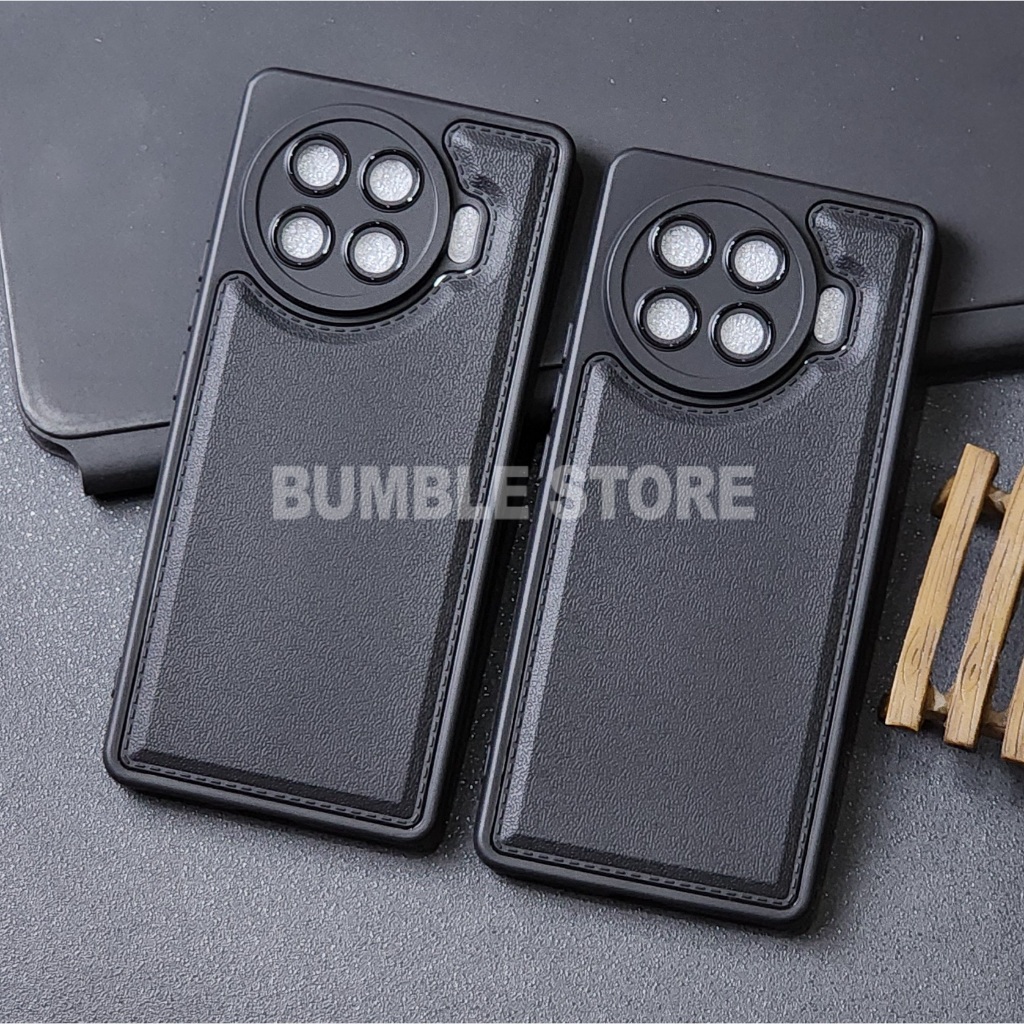 Bumble - Case Leather Pro Black Softcase Tecno Spark 10 Tecno Spark 10 Pro Tecno Spark 20 Tecno Spar