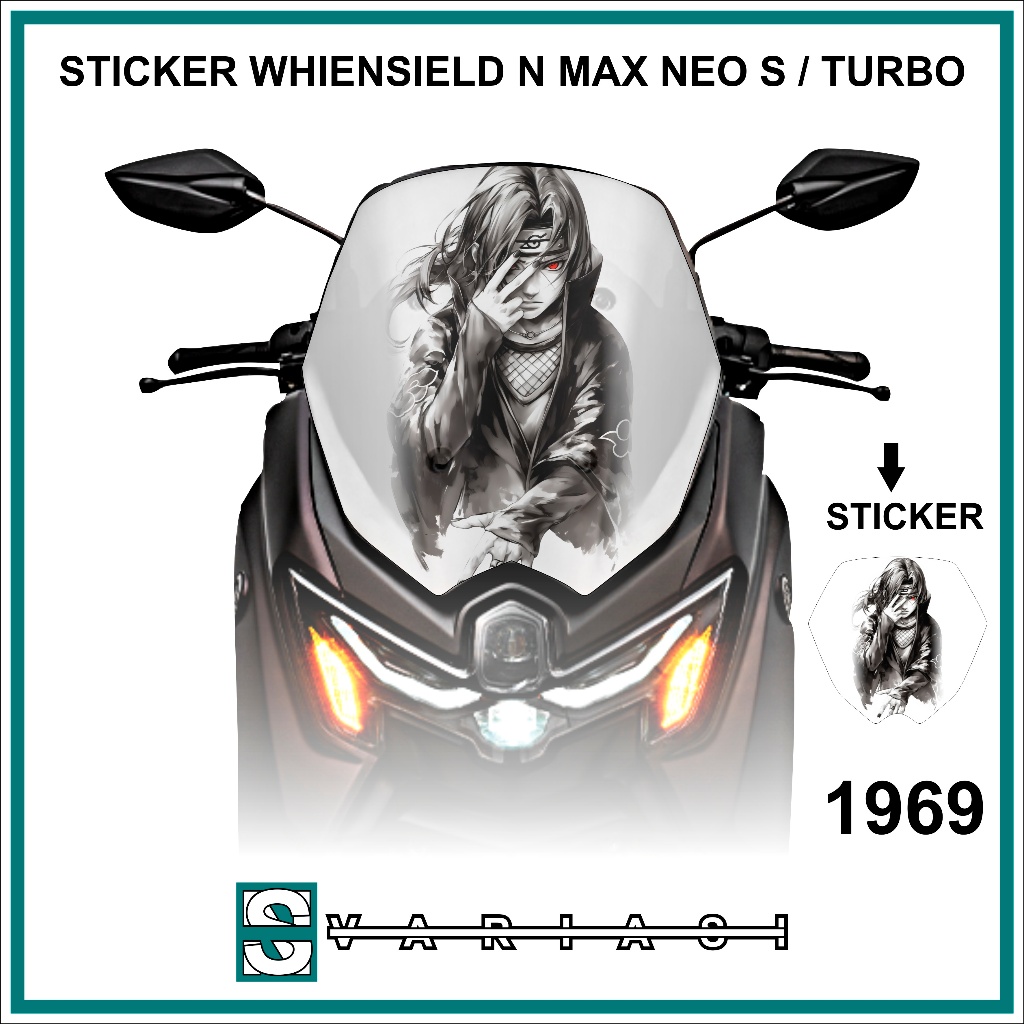 STIKER WINDSIELD N MAX NEO S - TURBO MOTIF 1969 - 1976