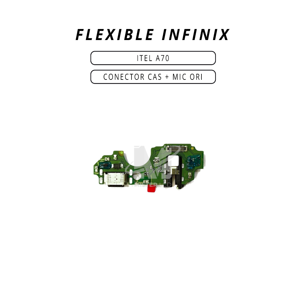 FLEXIBLE INFINIX ITEL A70 CONECTOR CAS + MIC ORI CT