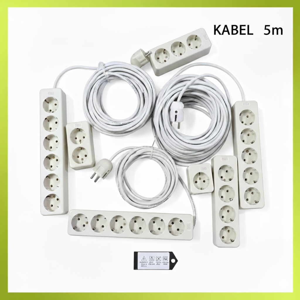 Kabel Roll Listrik 5 Meter 5 Lubang Kabel Olor Listrik 5 Meter 5 Lubang Kabel Roll Listrik SNI Kabel