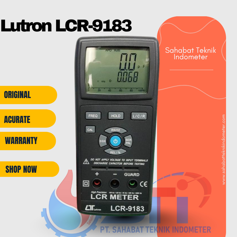 Lutron LCR-9183 LCR Meter Dual LCD Display