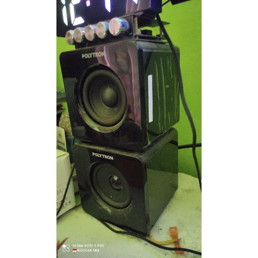 Paket SPEAKER SATELIT POLYTRON PHT 138 + ampli