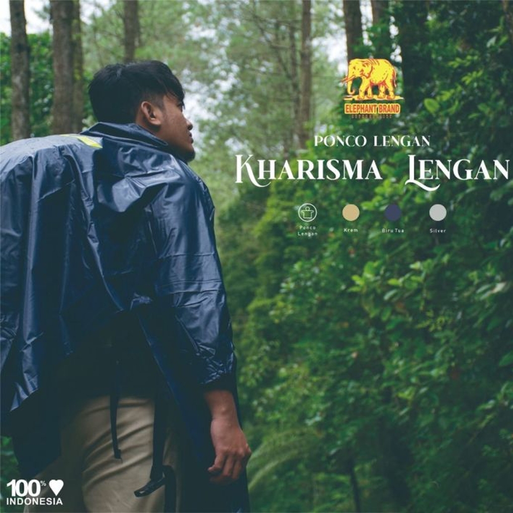 Jas Hujan Ponco Lengan Karisma Elephant Brand