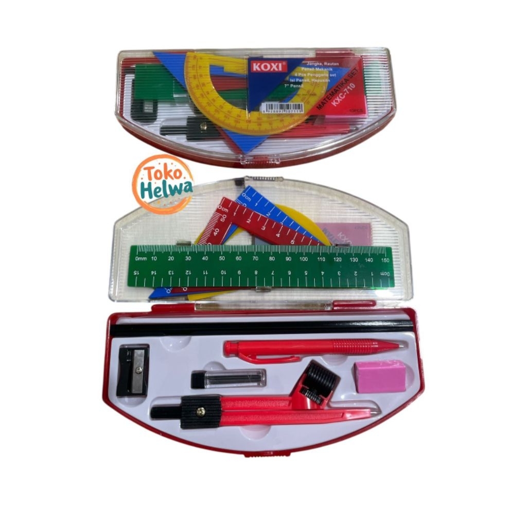 Jangka Set KXC-710 Pensil Set Jangka Pulpen Set Jangka