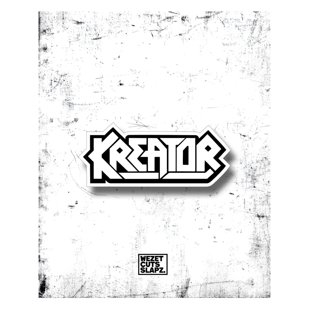 STICKER BAND KREATOR - BAHAN VYNIL GLOSSY ANTI GORES - STICKER SATUAN