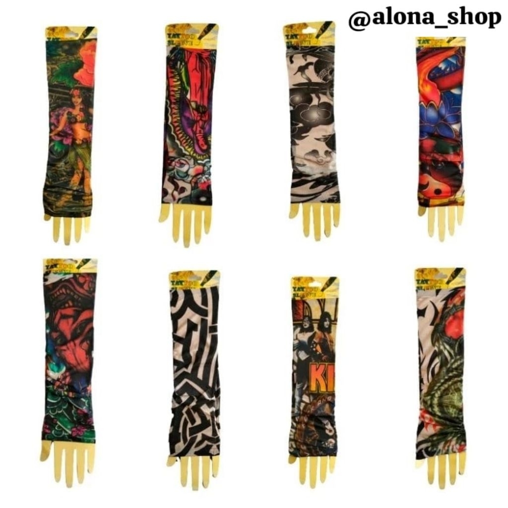 MANSET TANGAN MOTIF TATO / HANDSOCK TANGAN TATO