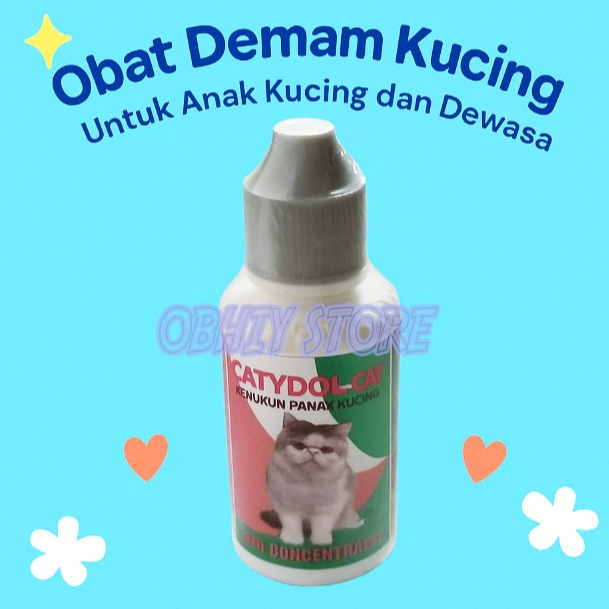 Obat Demam Kucing dan Anak Kucing Catydol Obat Penurun Panas Kitten dan Kucing Dewasa