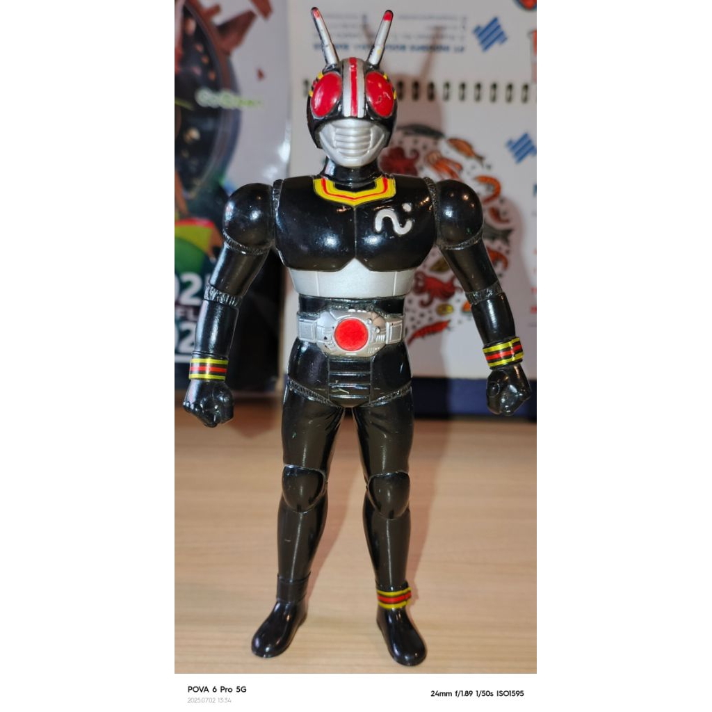 ACTION FIGURE / KOLEKSI / HIASAN KAMEN RIDER BLACK RHS 17CM ORIGINAL BANDAI JAPAN 1987